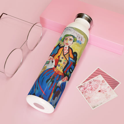 A Mulher by Amadeo de Souza-Carosa Slim Water Bottle