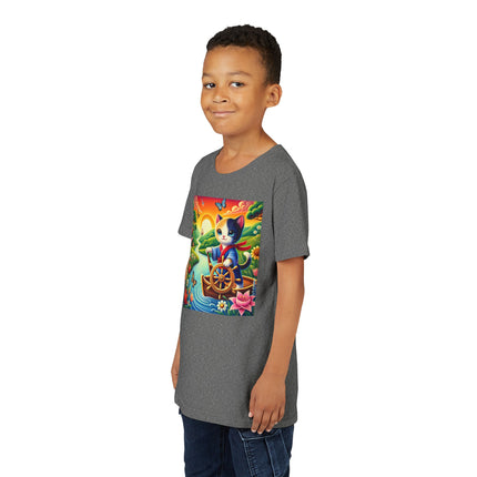 Sailor Kitten’s River Adventure Youth Short Sleeve Tee