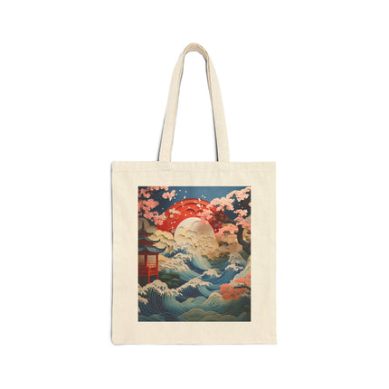 Twilight Serenity Cotton Canvas Tote Bag