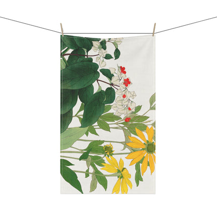 Clerodendrum & Rudbeckia by Tanigami Kônan Kitchen Towel