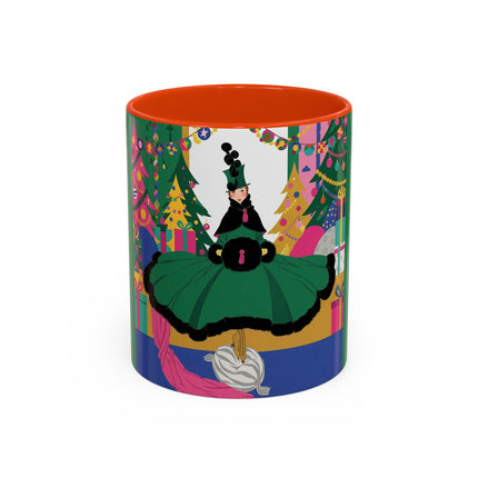 🎄🎁 The Emerald Christmas Belle Colorful Mug – Colorful Holiday Fashion Fantasy