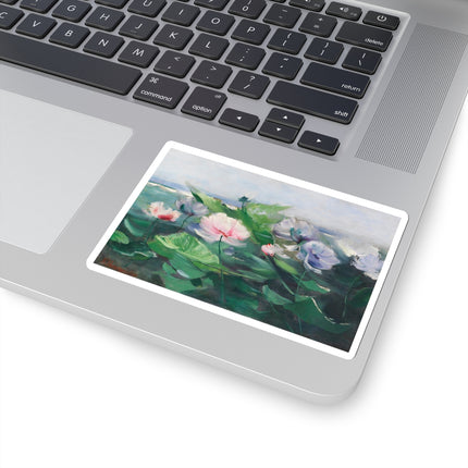 Water Lilies by Karl Hagemeister Kiss-Cut Stickers (4 Sizes)