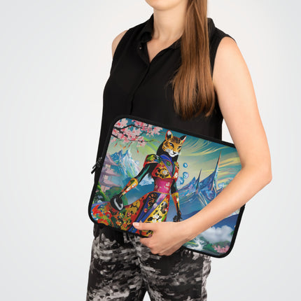Cyber Cat Glamour Laptop Sleeve