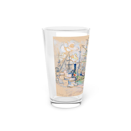 Marseille by Paul Signac Pint Glass – Tall Ships & Harbor Glow