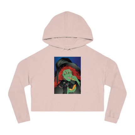 Mirror, Mirror A Witch's Touch Women’s Cropped Hooded Sweatshirt
