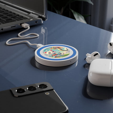 Geisha Kitten and the Dragon Kite Quake Wireless Charging Pad