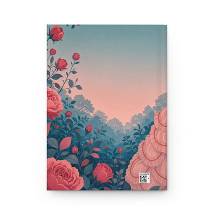 🌹💗 The Lady Of The Rose Garden Courtship Hardcover Journal – Art Deco Romantic Elegance