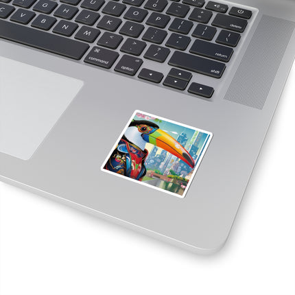 Cyber Toucan Chic Kiss-Cut Stickers (4 Sizes)