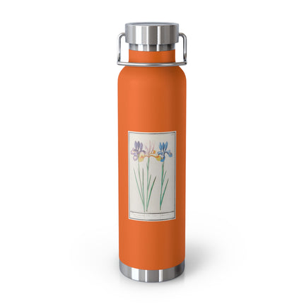 Iris, Iris sibirica by Anselmus Boëtius de Boodt Copper Vacuum Insulated Bottle, 22oz