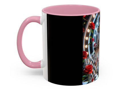Halloween Witch Through the Mirror Colorful Mugs (11oz, 15oz)