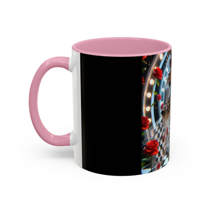 Halloween Witch Through the Mirror Colorful Mugs (11oz, 15oz)