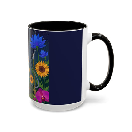 The Lady Of The Starlit Candles Colorful Mugs – Art Deco Theatrical Romance