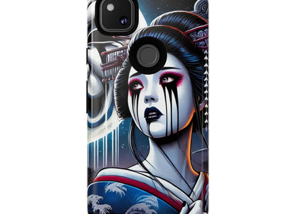 Geisha’s Black Ink Tears Phone Cases