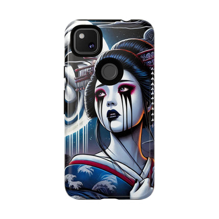 Geisha’s Black Ink Tears Phone Cases
