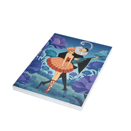 🎭🌺 The Garden Duet Postcards With Envelopes – Art Deco Musical Whimsy