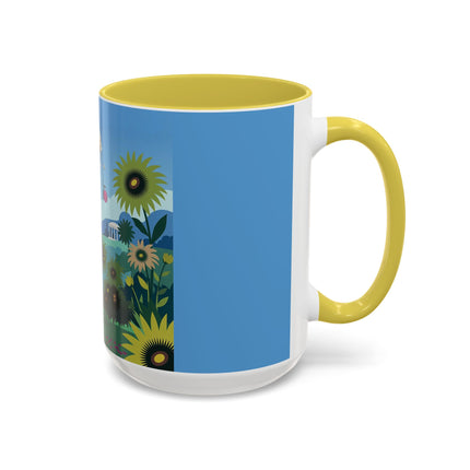 The Secret Language Of Flowers Colorful Mugs – Art Deco Botanical Elegance