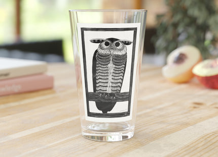 Horned Owl by Samuel Jessurun de Mesquita Glass, 16oz