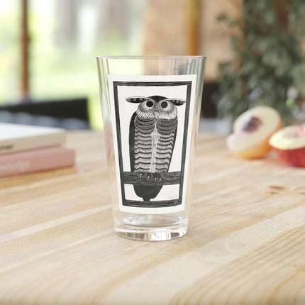 Horned Owl by Samuel Jessurun de Mesquita Glass, 16oz