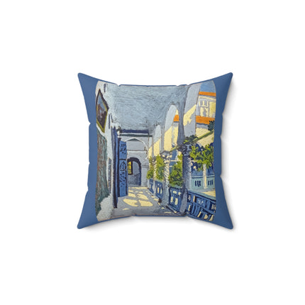 Gallery of a Moroccan Riad by George Gaudion Spun Polyester Square Pillow