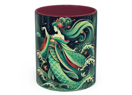 Mermaid Queen Rising from the Deep Colorful Mugs (11oz, 15oz)