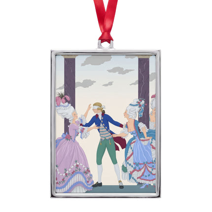 🎭🌹 The Garden Ladies Of Blind Man’s Bluff Portrait Frame Ornament – Art Deco Fashion Whimsy