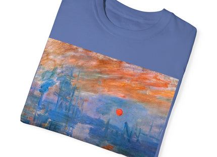 Sunrise by Claude Monet Unisex Garment-Dyed T-shirt