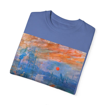 Sunrise by Claude Monet Unisex Garment-Dyed T-shirt