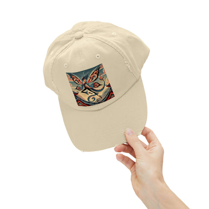 Dragon Fairy of the Temple Unisex Distressed Cap