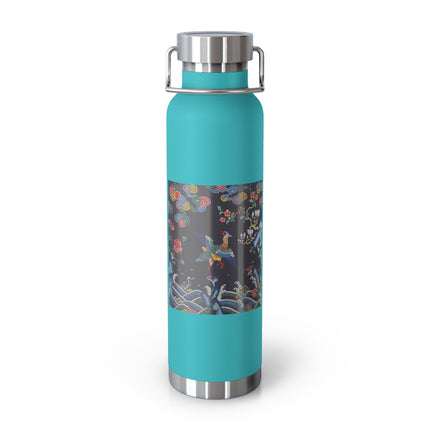 Rank Badge with Mandarin Duck Copper Vacuum Insulated Bottle, 22oz
