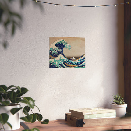 The Great Wave off Kanagawa by Katsushika Hokusai Matte Horizontal Posters