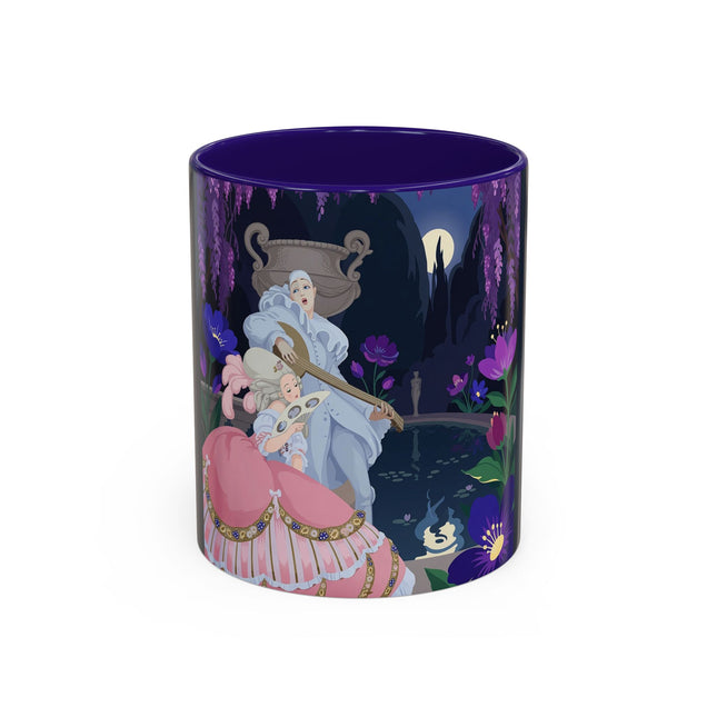 The Moonlit Garden Serenade Colorful Mugs – Art Deco Musical Elegance