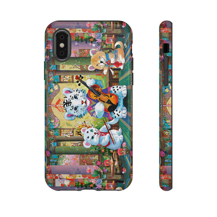 Melodies of the Snow Lion Cub Phone Cases