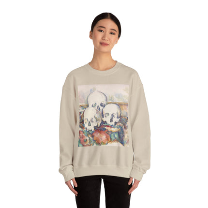 The Three Skulls by Paul Cézanne Unisex Heavy Blend™ Crewneck Sweatshirt