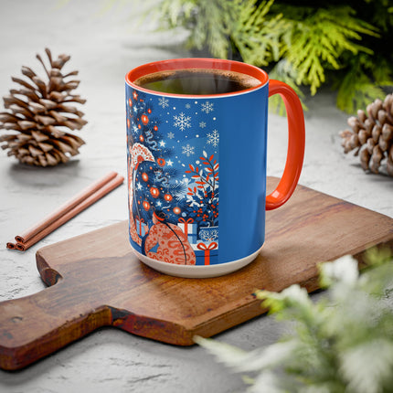 🎋❄️ The Winter Lantern Celebration Colorful Mug – Elegant Asian Christmas Fantasy
