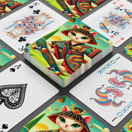 Dragon Dance on Wheels Playing Cards