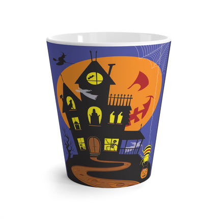 Halloween Night at the Haunted House Latte Mug