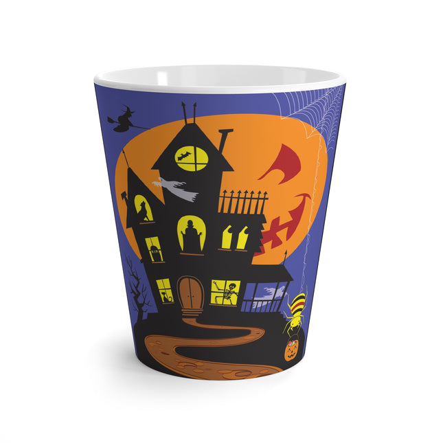 Halloween Night at the Haunted House Latte Mug