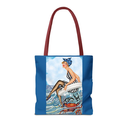 Playful Waves and Fashion Follies Tote Bag (AOP)