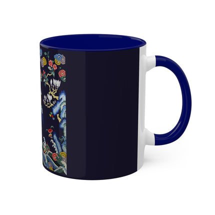 Rank Badge with Mandarin Duck Colorful Mugs, 11oz