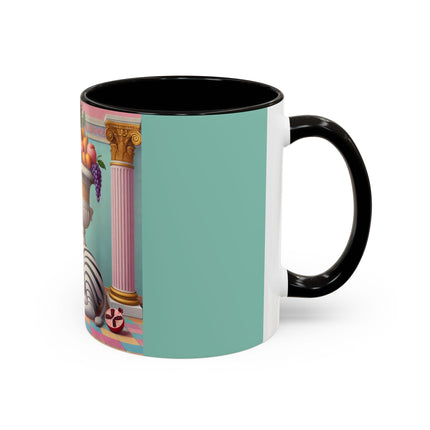 Still Life with Zebra, Fruit, and Pink Columns Colorful Mugs (11oz, 15oz)