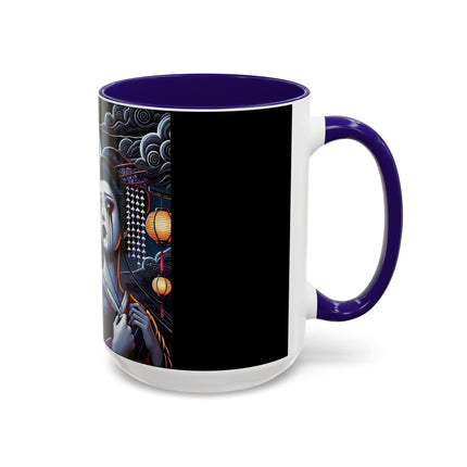 Geisha’s Black Ink Tears Colorful Mugs (11oz, 15oz)