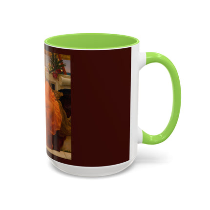 Flaming June by Frederic Leighton Colorful Mugs (11oz, 15oz)