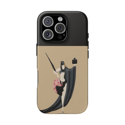 Dancer with Ink & Blossoms Phone Case – Elegant Grace & Artistic Poise