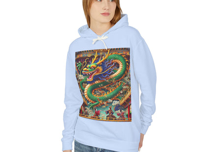 Tibetan Dragon Over Kabuki Duel Hoodie