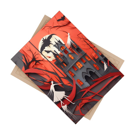 Halloween Night Scene Ceramic Tile