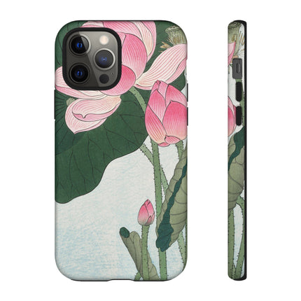 Blooming Lotus Flowers by Ohara Koson Phone Cases