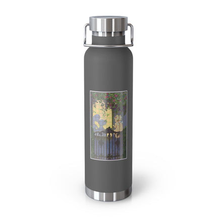 Whispers of Love: A Vintage Art Deco Fairytale Copper Vacuum Insulated Bottle, 22oz