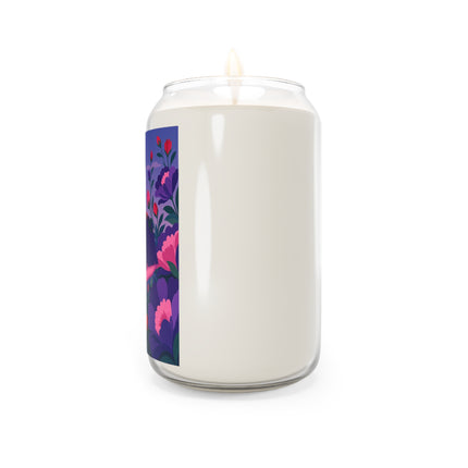 🌹🩰 The Midnight Rose Garden Ballerina Scented Soy Candle – Art Deco Floral Ballet