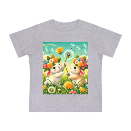 Springtime Bunny Friends Baby T-Shirt – Playful Moments in Bloom
