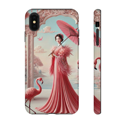Petals, Porcelain, and Flamingos Phone Cases